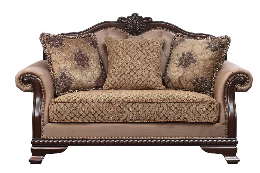 Chateau De Ville 69"L Loveseat with 3 Pillows