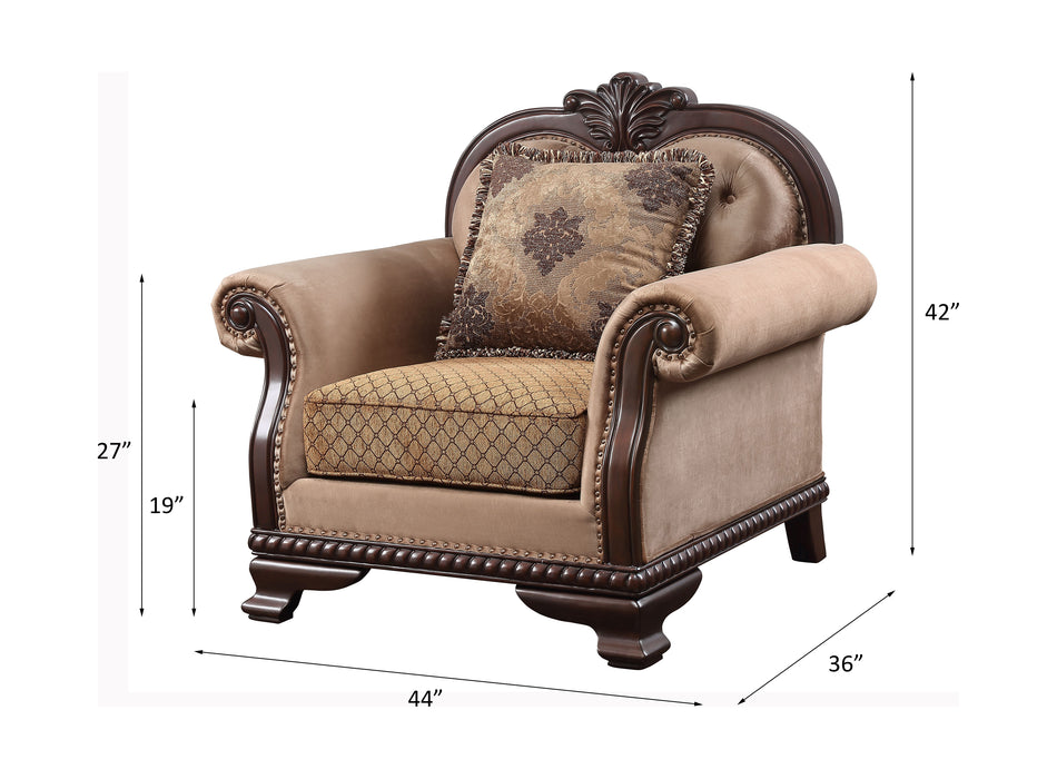 Chateau De Ville 44"W Chair with Pillow