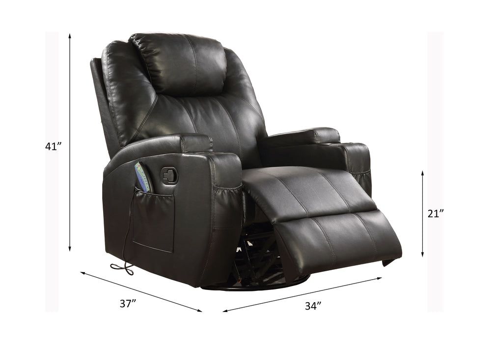 Waterlily 34"W Upholstered Motion Rocker Recliner with Swivel