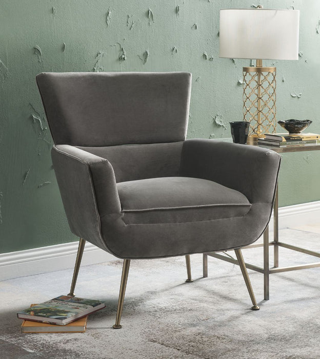 Varik 32"W Velvet Accent Chair