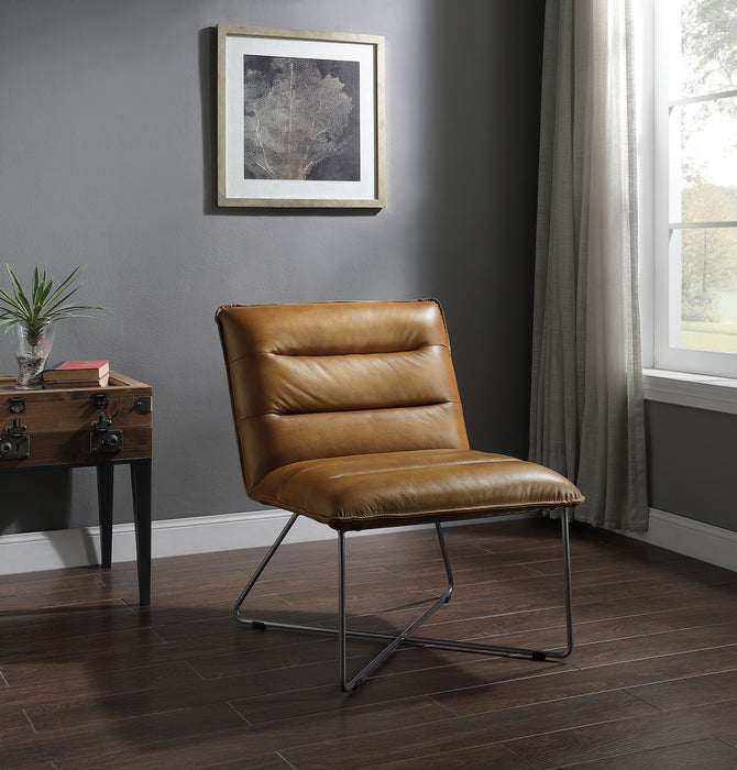 Balrog Top Grain Leather Accent Chair