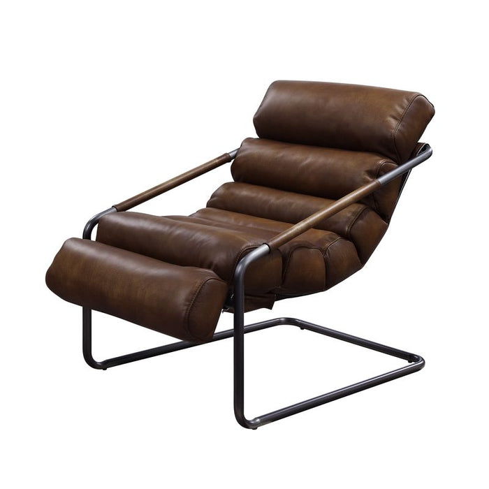 Dolgren Top Grain Leather Accent Chair