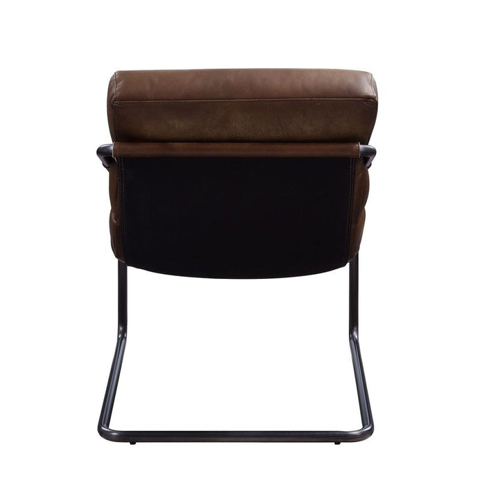 Dolgren Top Grain Leather Accent Chair