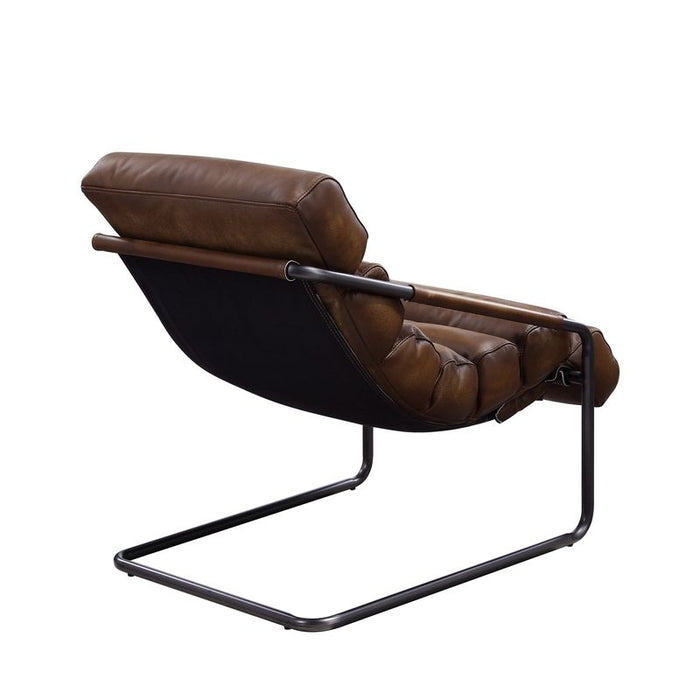 Dolgren Top Grain Leather Accent Chair