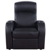 Coaster Cyrus Home Theater Upholstered Recliner Black Default Title