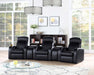 Coaster Cyrus Home Theater Upholstered Recliner Black Default Title