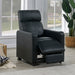 Coaster Toohey Home Theater Push Back Recliner Black Default Title