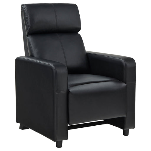 Coaster Toohey Home Theater Push Back Recliner Black Default Title