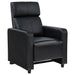 Coaster Toohey Home Theater Push Back Recliner Black Default Title