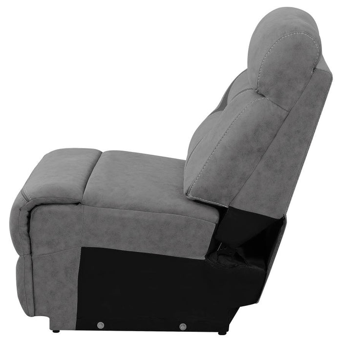 Higgins Upholstered Armless Chair Grey