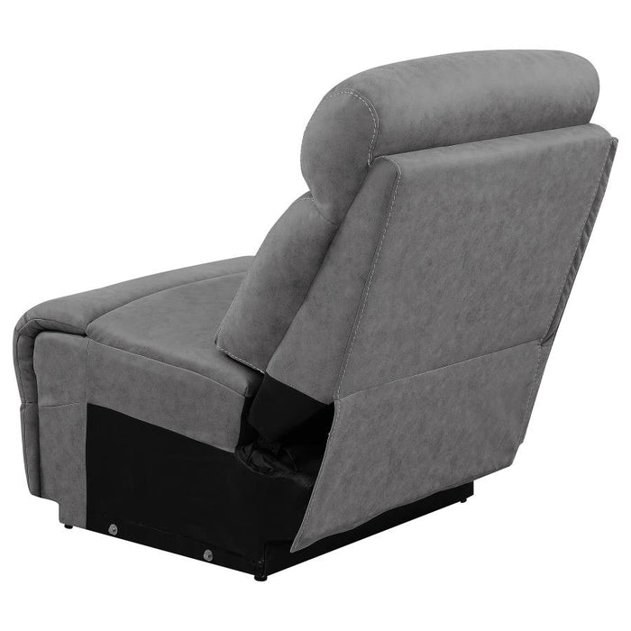 Higgins Upholstered Armless Chair Grey