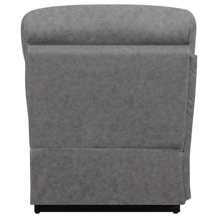 Higgins Upholstered Armless Chair Grey