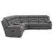 Coaster Higgins Upholstered Power Sectional Grey Default Title