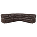 Coaster Brunson 3-piece Upholstered Motion Sectional Brown Default Title