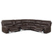 Coaster Brunson 3-piece Upholstered Motion Sectional Brown Default Title