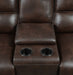 Coaster Brunson 3-piece Upholstered Motion Sectional Brown Default Title