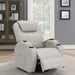 Coaster Sanger Upholstered Power Lift Recliner Chair with Massage Champagne Default Title