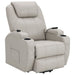 Coaster Sanger Upholstered Power Lift Recliner Chair with Massage Champagne Default Title