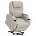 Coaster Sanger Upholstered Power Lift Recliner Chair with Massage Champagne Default Title