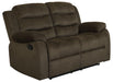 Coaster Rodman Upholstered Tufted Living Room Set Olive Brown Sofa+Loveseat+Armchair