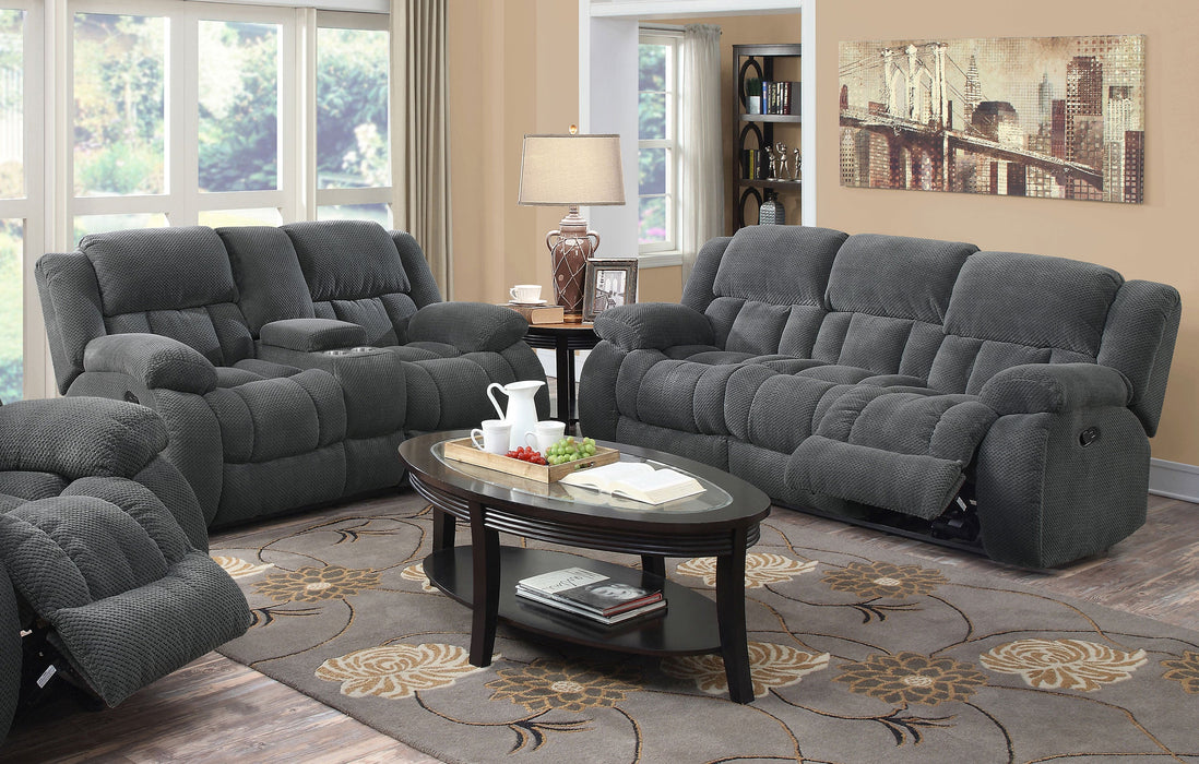 Coaster Weissman Upholstered Tufted Living Room Set Sofa+Loveseat