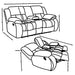 Coaster Weissman Upholstered Tufted Living Room Set Sofa+Loveseat+Armchair