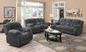 Coaster Weissman Motion Loveseat with Console Charcoal Default Title