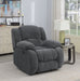 Coaster Weissman Upholstered Glider Recliner Charcoal Default Title