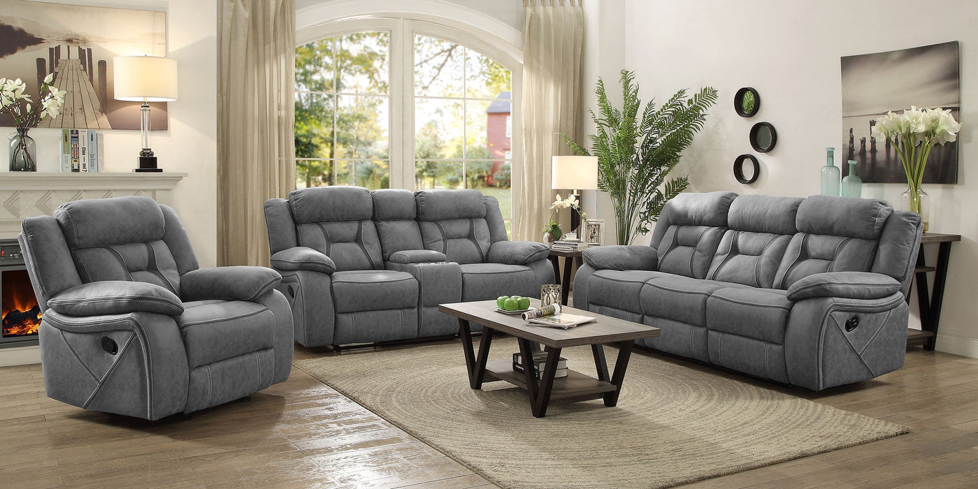 Coaster Higgins Upholstered Tufted Living Room Set Sofa+Loveseat+Armchair