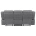 Coaster Higgins Pillow Top Arm Upholstered Motion Sofa Grey Default Title