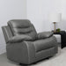 Coaster Nova Upholstered Glider Recliner Chair Dark Grey Default Title