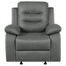 Coaster Nova Upholstered Glider Recliner Chair Dark Grey Default Title