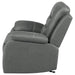 Coaster Nova Upholstered Glider Recliner Chair Dark Grey Default Title