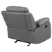 Coaster Nova Upholstered Glider Recliner Chair Dark Grey Default Title