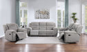 Gilson 3-piece Chenille Upholstered Sofa Set Grey