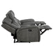 Coaster Raelynn Upholstered Motion Reclining Sofa Grey Default Title