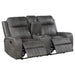 Coaster Raelynn Upholstered Motion Reclining Loveseat Grey Default Title