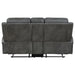 Coaster Raelynn Upholstered Motion Reclining Loveseat Grey Default Title