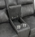 Coaster Raelynn Upholstered Motion Reclining Loveseat Grey Default Title