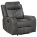 Coaster Raelynn Upholstered Recliner Chair Grey Default Title