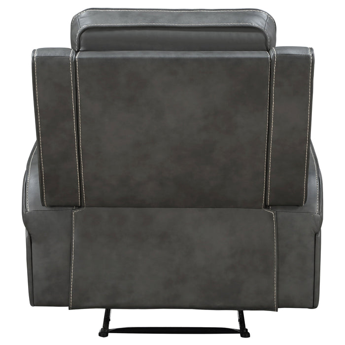 Coaster Raelynn Upholstered Recliner Chair Grey Default Title