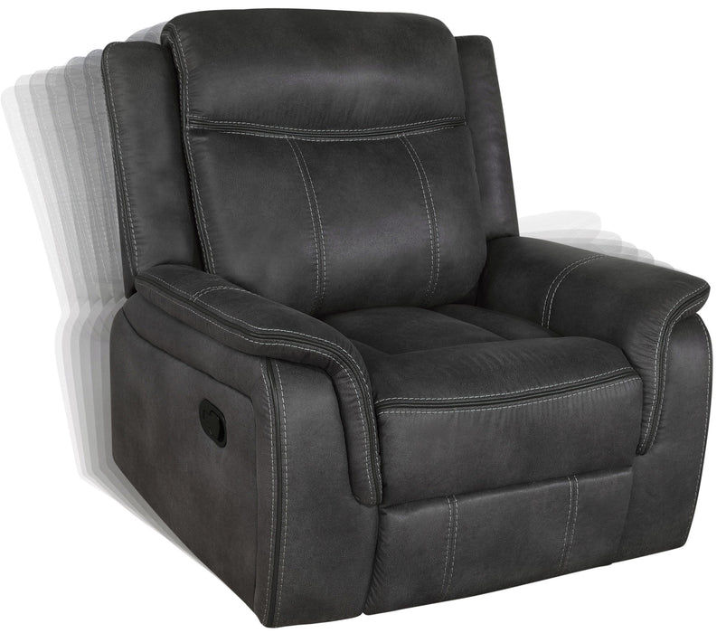 Coaster Lawrence Upholstered Tufted Back Glider Recliner Default Title