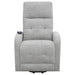 Coaster Howie Tufted Upholstered Power Lift Recliner Grey Default Title