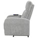 Coaster Howie Tufted Upholstered Power Lift Recliner Grey Default Title