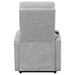 Coaster Howie Tufted Upholstered Power Lift Recliner Grey Default Title