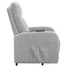 Coaster Howie Tufted Upholstered Power Lift Recliner Grey Default Title