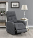 Coaster Howie Tufted Upholstered Power Lift Recliner Charcoal Default Title