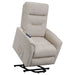 Coaster Henrietta Power Lift Recliner with Storage Pocket Beige Default Title