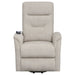 Coaster Henrietta Power Lift Recliner with Storage Pocket Beige Default Title