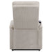 Coaster Henrietta Power Lift Recliner with Storage Pocket Beige Default Title